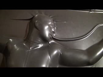 Bondasement - Pantyhose Encasement - Vacbed  And Handjob