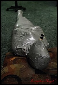 Duct Tape Mummy - Angels first time being mummified was not her happiest of moments, and we both agree there are some things that could have gone better. Either way, doesn�t she look damn hot like that???

you will save yourself 6.00 over purchasing all 3 clips separately