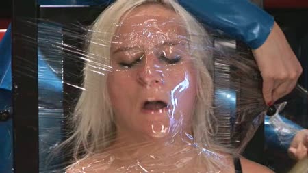Plastic Smother Torment - How many ways can you play with someone�s breath? Leila never seems to run out of ideas and really puts chaos through it today. Cling film, pillows plastic bags the list is endless and chaos has to endure them all for leila.
