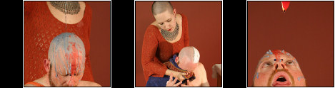Slaves Hair Cut - Mistress bridget gives her slave a hair cut he wont forget in a hurry as she shaves off his hair and pours scalding hot wax over his freshly shaved scalp.