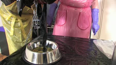 Strict And Pervy Plastic Countrywoman Part 3 Of 4 - Hd clip 1280 x 720 px
they are in the discipline room now. There`s a dog bowl on a table with a pair of used real nylons in it . The strict and pervy plastic countrywoman karin put some old pee in the dog bowl. The plastic cock slut cindy must put now the real nylons in her mouth with her mouth. She also must make the whole dog bowl empty from the old pee. Otherwise karin punishes the slut. The cock slut puts the nylons in her mouth, but there`s some old pee left. Karin puts her a plastic bag over the head, takes the air and the punishment follows..

die strenge und perverse plastikbuerin 3/4

hd clip 1280 x 720 px
sie sind nun im disziplinraum. Auf einem tisch steht ein hundenapf mit ein paar gebrauchten echten nylons drin. Die strenge und perverse plastikbuerin leert abgestandene pisse dazu. Die plastikschwanzschlampe cindy muss die echten nylons mit dem mund in ihren mund stopfen. Zudem muss sie den hundenapf von der abgestandenen pisse leeren. Schafft sie es nicht, wird sie bestraft. Die echten nylons stopft sie sich in den mund, aber es ist noch pisse brig. Karin zieht der schwanzschlampe einen plastiksack ber den kopf und nimmt ihr die luft. Die bestrafung folgt nun..