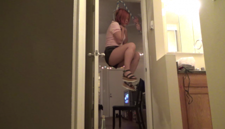 Asphyxia Club - Cute Asian Girl Hanging in Sandals Asphyxia Club - Cute Asian Girl Hanging in Sandals