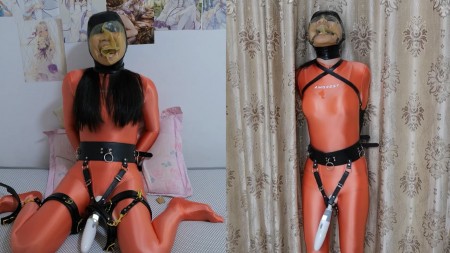 Xiaomeng Breathless Orgasm Training Part 1 - Xiaomeng hasnt shown up for quite some time. After watching Xiaoyu-senpai undergoing challenges, games and punishment, Xiaomeng just cant wait for her turn of breathplay.
Wearing a shining orange AMORESY catsuit, using special straps to hold a vibrator against her private parts, and getting her hands handcuffed, Xiaomeng was ready to accept an orgasm training under breathplay hoods!
Lets start with something easy, a breathplay hood having a breathing hole. With both the stimulation from the vibrator and from the low oxygen and high carbon dioxide levels, Xiaomeng was quickly into the role and started moaning. Of course I wouldnt make the training so easy. From time to time I sealed the breathing hole of the hood to expose her to an even higher carbon dioxide level, and when the hole was reopened again, the sudden increase of oxygen undoubtedly brought her pleasure to a next level
Xiaomeng was not yet satisfied after the first round of training. In the second round, she asked me for stricter restraint and stronger stimulation, so I used an armbinder and a breathplay hood with no breathing hole on her. This hood was obviously more powerful. With the stimulation from the vibrator (now in a stronger level) and from the even lower oxygen level, Xiaomeng reached an extremely strong orgasm and cant stand steadily anymore. I think if I hadnt removed her hood in time, she would definitely have gone blackout again.
Afterwards, Xiaomeng said that she liked this feeling very much, so lets look forward to a sequel together!