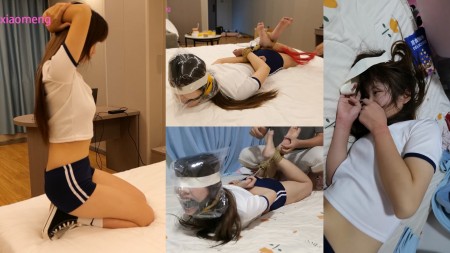 Xiaomeng Hogtied Bagged Whipped and Tickled