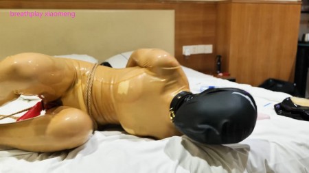 Breathplay Xiaomeng - Xiaomeng Hooded Taped and Capped Orgasms