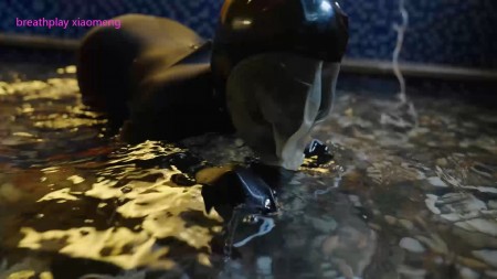 Breathplay Xiaomeng - Xiaomeng Zentai Dog in Water and Sauna