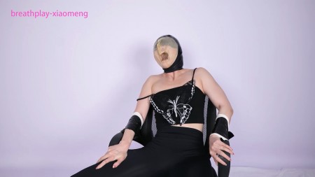 Breathplay Xiaomeng - Xiaoyu Trying Swim Cap and Latex Hood Together Breathplay Xiaomeng - Xiaoyu Trying Swim Cap and Latex Hood Together