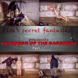 Prisoner of the basement p1Full HD - The poor Elsa is kidnapped by an unknown tormentor and dragged into a frozen basement. There he hangs her on a hook by her hands, undresses her, ties her up and makes her suffer from hanging in the air for a long time. The tormentor likes to look at Elsa's suffering. Then he takes out a whip...